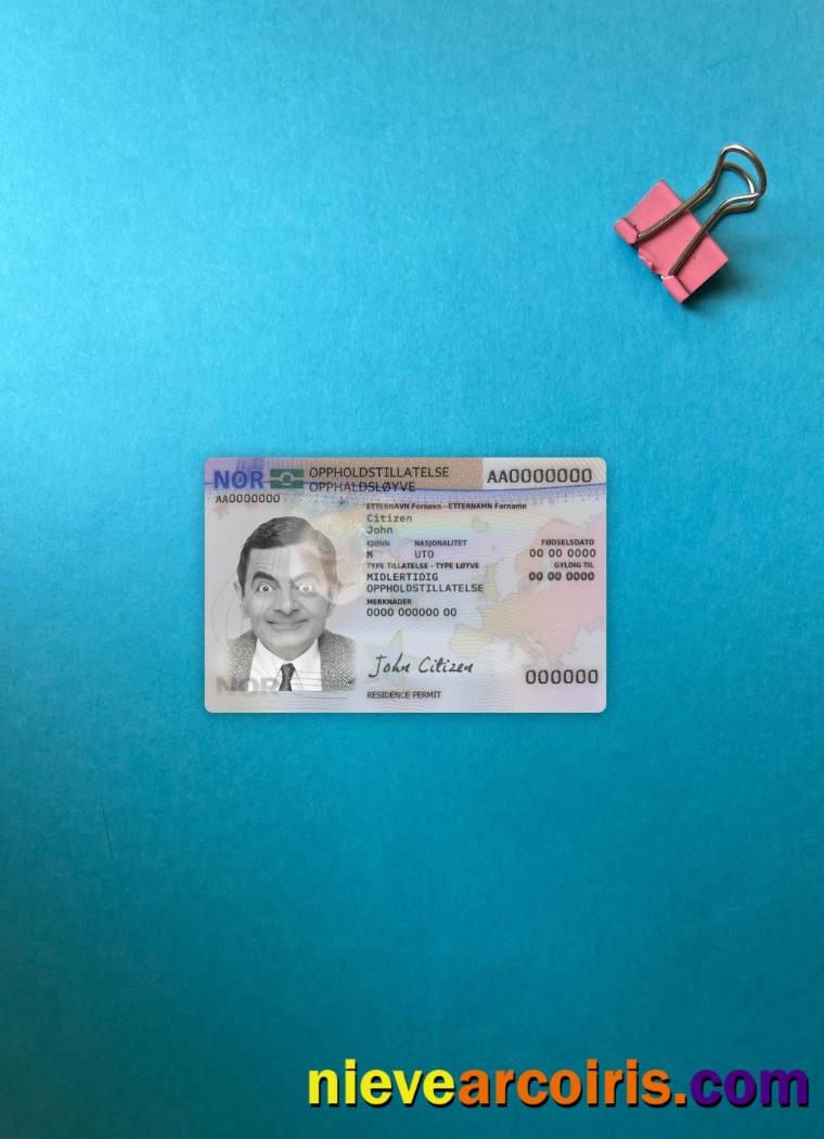 Norway residence card photolook